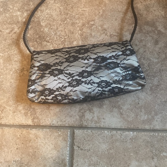 Formal Black Lace Women's Crossbody Bag - Picture 6 of 12